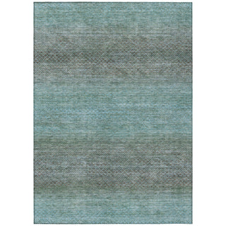 Piper Looms Chantille Geometric ACN2005 Teal Machine Washable Area Rug main image