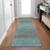 Piper Looms Chantille Geometric ACN2005 Teal Machine Washable Area Rug Runner Lifestyle Image Feature