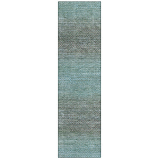 Piper Looms Chantille Geometric ACN2005 Teal Machine Washable Area Rug Runner Main Image