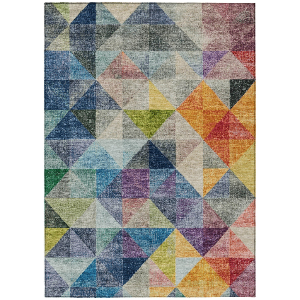 Piper Looms Chantille Geometric ACN2006 Putty Machine Washable Area Rug main image