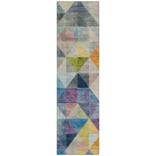 Piper Looms Chantille Geometric ACN2006 Putty Machine Washable Area Rug Runner Main Image