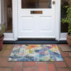 Piper Looms Chantille Geometric ACN2006 Putty Machine Washable Area Rug Scatter Outdoor Lifestyle Image Feature