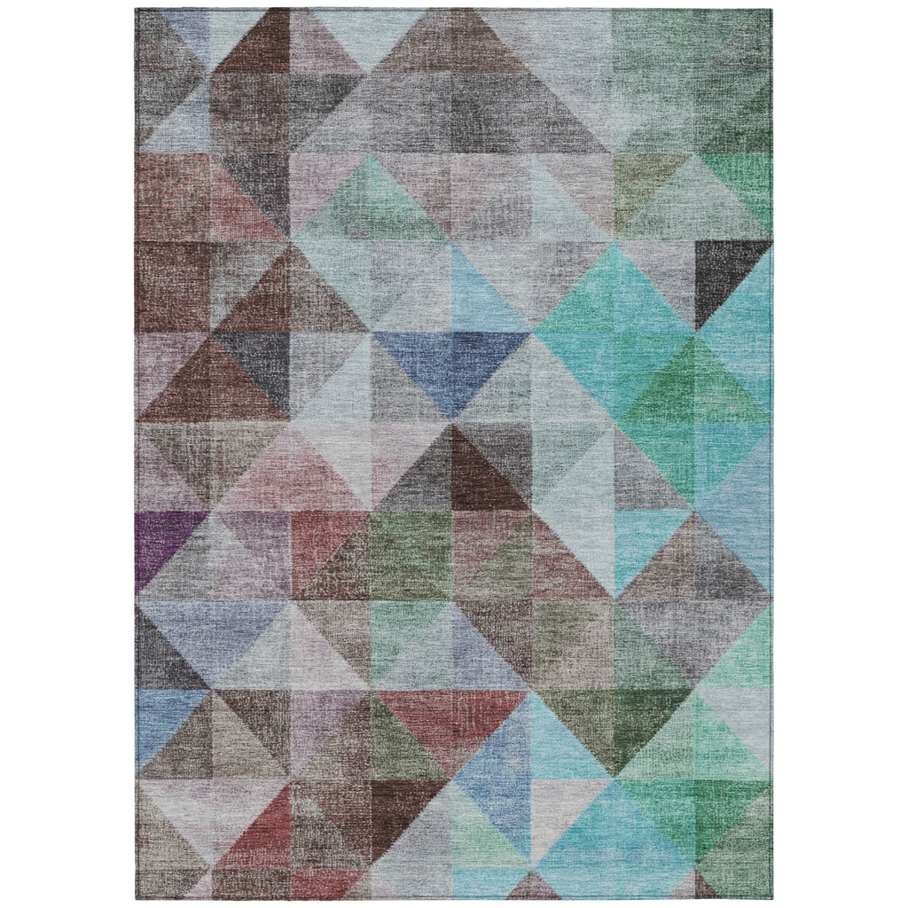 Piper Looms Chantille Geometric ACN2006 Silver Machine Washable Area Rug main image