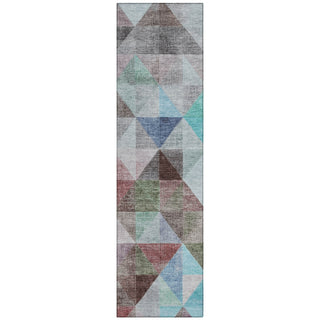 Piper Looms Chantille Geometric ACN2006 Silver Machine Washable Area Rug Runner Main Image