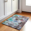 Piper Looms Chantille Geometric ACN2006 Silver Machine Washable Area Rug Scatter Lifestyle Image Feature