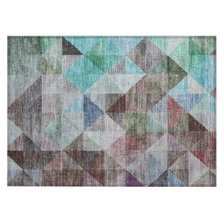 Piper Looms Chantille Geometric ACN2006 Silver Machine Washable Area Rug Scatter Main Image
