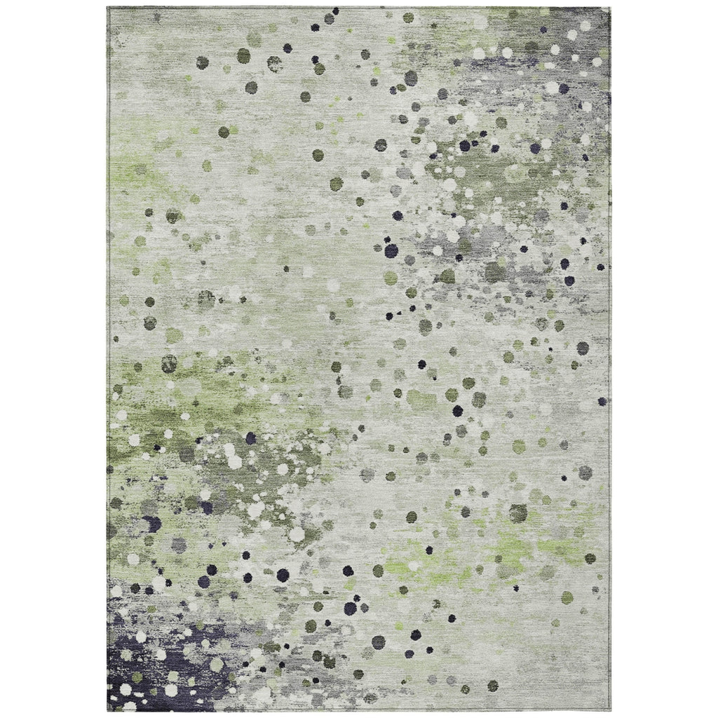 Piper Looms Chantille Abstract ACN2007 Aloe Machine Washable Area Rug main image