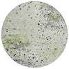 Piper Looms Chantille Abstract ACN2007 Aloe Machine Washable Area Rug Round Main Image
