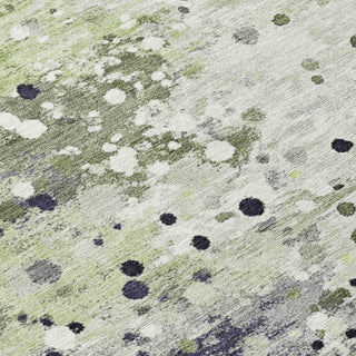 Piper Looms Chantille Abstract ACN2007 Aloe Machine Washable Area Rug Swatch Image