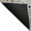 Piper Looms Chantille Abstract ACN2007 Ivory Machine Washable Area Rug Backing Image