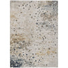 Piper Looms Chantille Abstract ACN2007 Ivory Machine Washable Area Rug main image