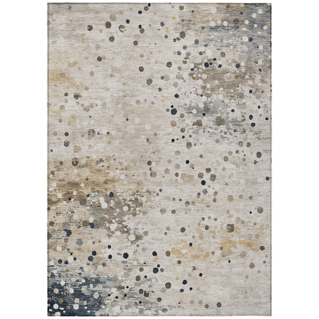 Piper Looms Chantille Abstract ACN2007 Ivory Machine Washable Area Rug main image