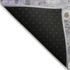 Piper Looms Chantille Abstract ACN2007 Lavender Machine Washable Area Rug Backing Image