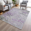 Piper Looms Chantille Abstract ACN2007 Lavender Machine Washable Area Rug Lifestyle Image Feature