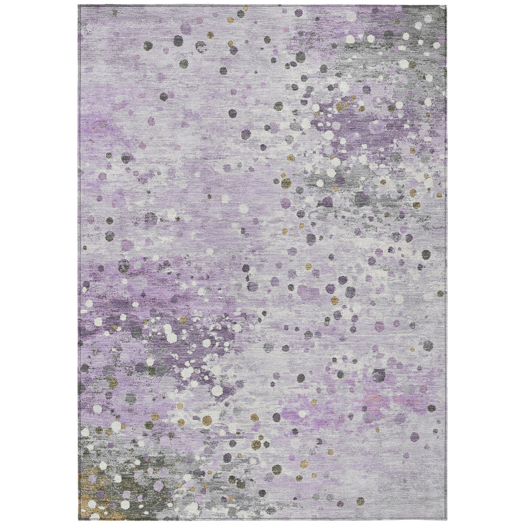 Piper Looms Chantille Abstract ACN2007 Lavender Machine Washable Area Rug main image