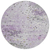 Piper Looms Chantille Abstract ACN2007 Lavender Machine Washable Area Rug Round Main Image