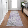Piper Looms Chantille Abstract ACN2007 Lavender Machine Washable Area Rug Runner Lifestyle Image Feature