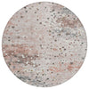 Piper Looms Chantille Abstract ACN2007 Salmon Machine Washable Area Rug Round Main Image