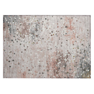 Piper Looms Chantille Abstract ACN2007 Salmon Machine Washable Area Rug Scatter Main Image