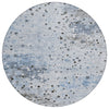 Piper Looms Chantille Abstract ACN2007 Sky Machine Washable Area Rug Round Main Image