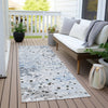 Piper Looms Chantille Abstract ACN2007 Sky Machine Washable Area Rug Runner Outdoor Lifestyle Image Feature