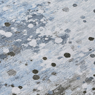 Piper Looms Chantille Abstract ACN2007 Sky Machine Washable Area Rug Swatch Image