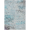 Piper Looms Chantille Abstract ACN2007 Teal Machine Washable Area Rug main image