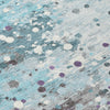 Piper Looms Chantille Abstract ACN2007 Teal Machine Washable Area Rug Swatch Image