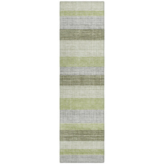 Piper Looms Chantille Stripes ACN2008 Aloe Machine Washable Area Rug Runner Main Image