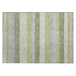 Piper Looms Chantille Stripes ACN2008 Aloe Machine Washable Area Rug Scatter Main Image