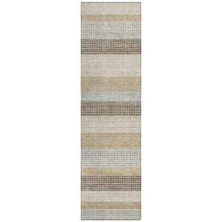 Piper Looms Chantille Stripes ACN2008 Beige Machine Washable Area Rug Runner Main Image