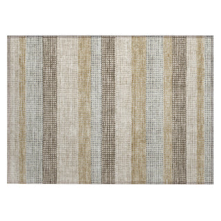 Piper Looms Chantille Stripes ACN2008 Beige Machine Washable Area Rug Scatter Main Image