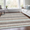 Piper Looms Chantille Stripes ACN2008 Taupe Machine Washable Area Rug Lifestyle Image Feature