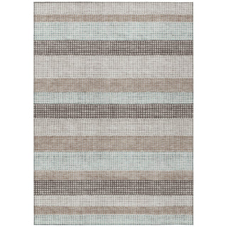 Piper Looms Chantille Stripes ACN2008 Taupe Machine Washable Area Rug main image