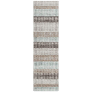 Piper Looms Chantille Stripes ACN2008 Taupe Machine Washable Area Rug Runner Main Image