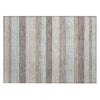 Piper Looms Chantille Stripes ACN2008 Taupe Machine Washable Area Rug Scatter Main Image