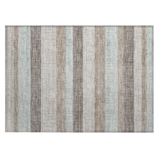 Piper Looms Chantille Stripes ACN2008 Taupe Machine Washable Area Rug Scatter Main Image