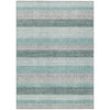 Piper Looms Chantille Stripes ACN2008 Teal Machine Washable Area Rug main image