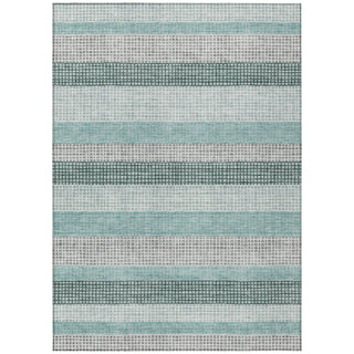 Piper Looms Chantille Stripes ACN2008 Teal Machine Washable Area Rug main image