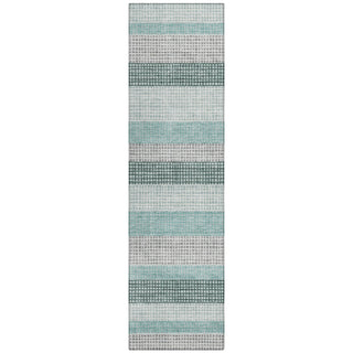 Piper Looms Chantille Stripes ACN2008 Teal Machine Washable Area Rug Runner Main Image
