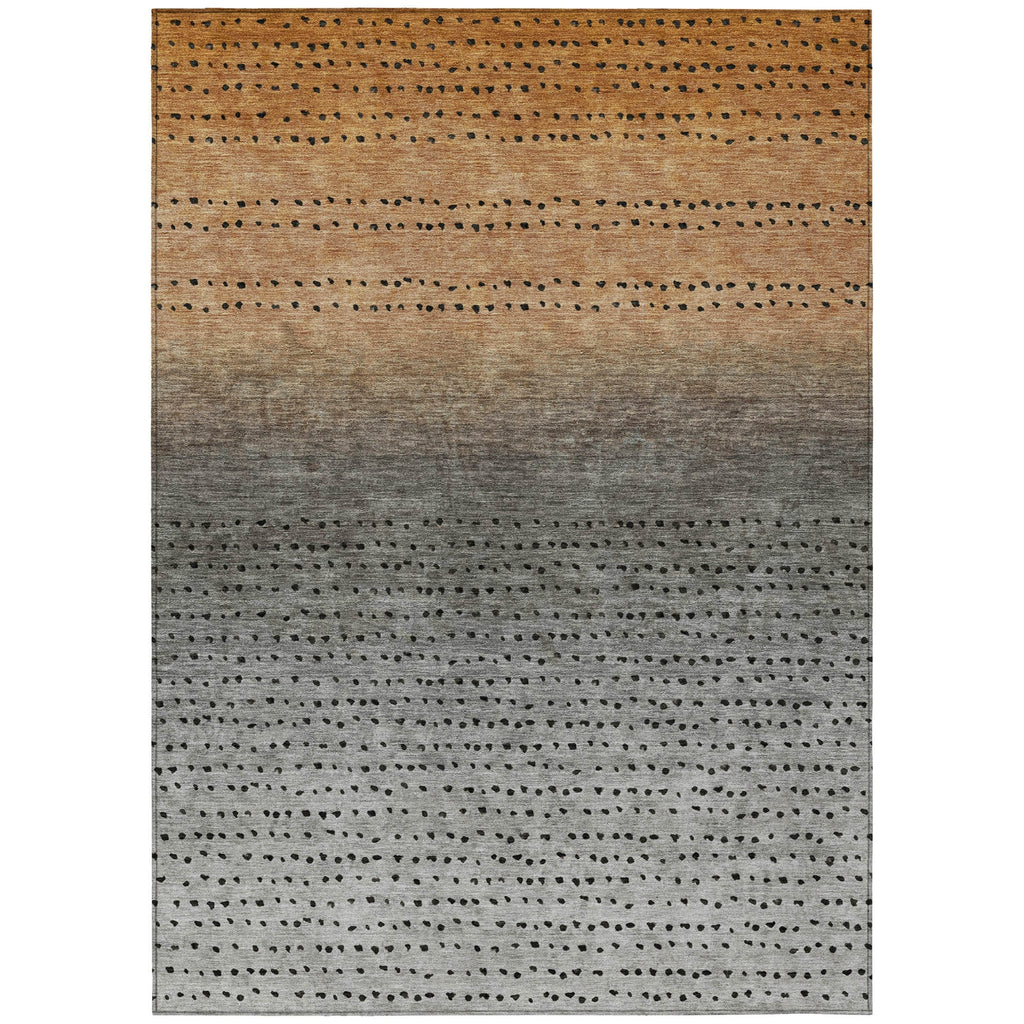 Piper Looms Chantille Abstract ACN2009 Copper Machine Washable Area Rug main image