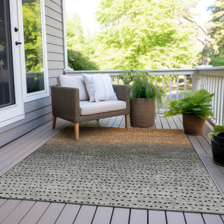 Piper Looms Chantille Abstract ACN2009 Copper Machine Washable Area Rug Outdoor Lifestyle Image Feature