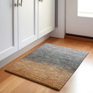 Piper Looms Chantille Abstract ACN2009 Copper Machine Washable Area Rug Scatter Lifestyle Image Feature