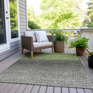 Piper Looms Chantille Abstract ACN2009 Fern Machine Washable Area Rug Outdoor Lifestyle Image Feature