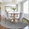Piper Looms Chantille Abstract ACN2009 Fern Machine Washable Area Rug Round Lifestyle Image Feature