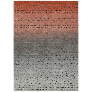 Piper Looms Chantille Abstract ACN2009 Paprika Machine Washable Area Rug main image