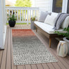 Piper Looms Chantille Abstract ACN2009 Paprika Machine Washable Area Rug Runner Outdoor Lifestyle Image Feature