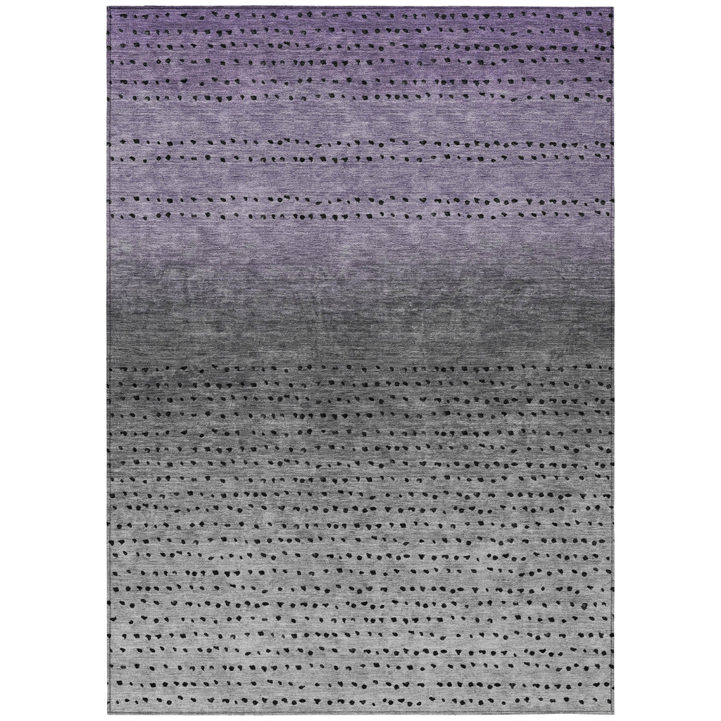 Piper Looms Chantille Abstract ACN2009 Purple Machine Washable Area Rug main image