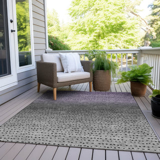Piper Looms Chantille Abstract ACN2009 Purple Machine Washable Area Rug Outdoor Lifestyle Image Feature