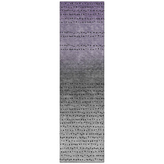 Piper Looms Chantille Abstract ACN2009 Purple Machine Washable Area Rug Runner Main Image